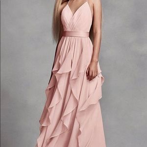 Vera Wang Blush Bridesmaid Dress